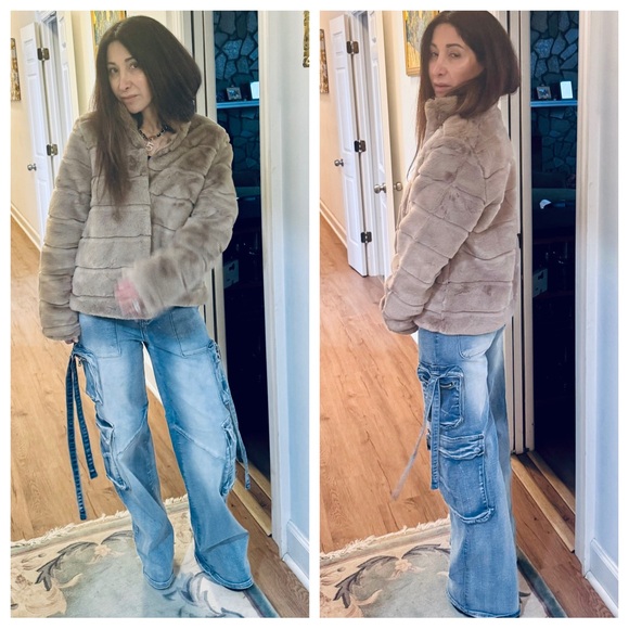 Fabulous Mocha Faux Fur Jacket - Picture 2 of 6